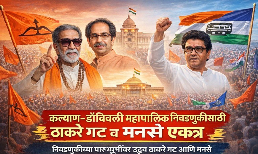 कल्याण–डोंबिवली महापालिका निवडणुकीसाठी ठाकरे गट व मनसे एकत्र